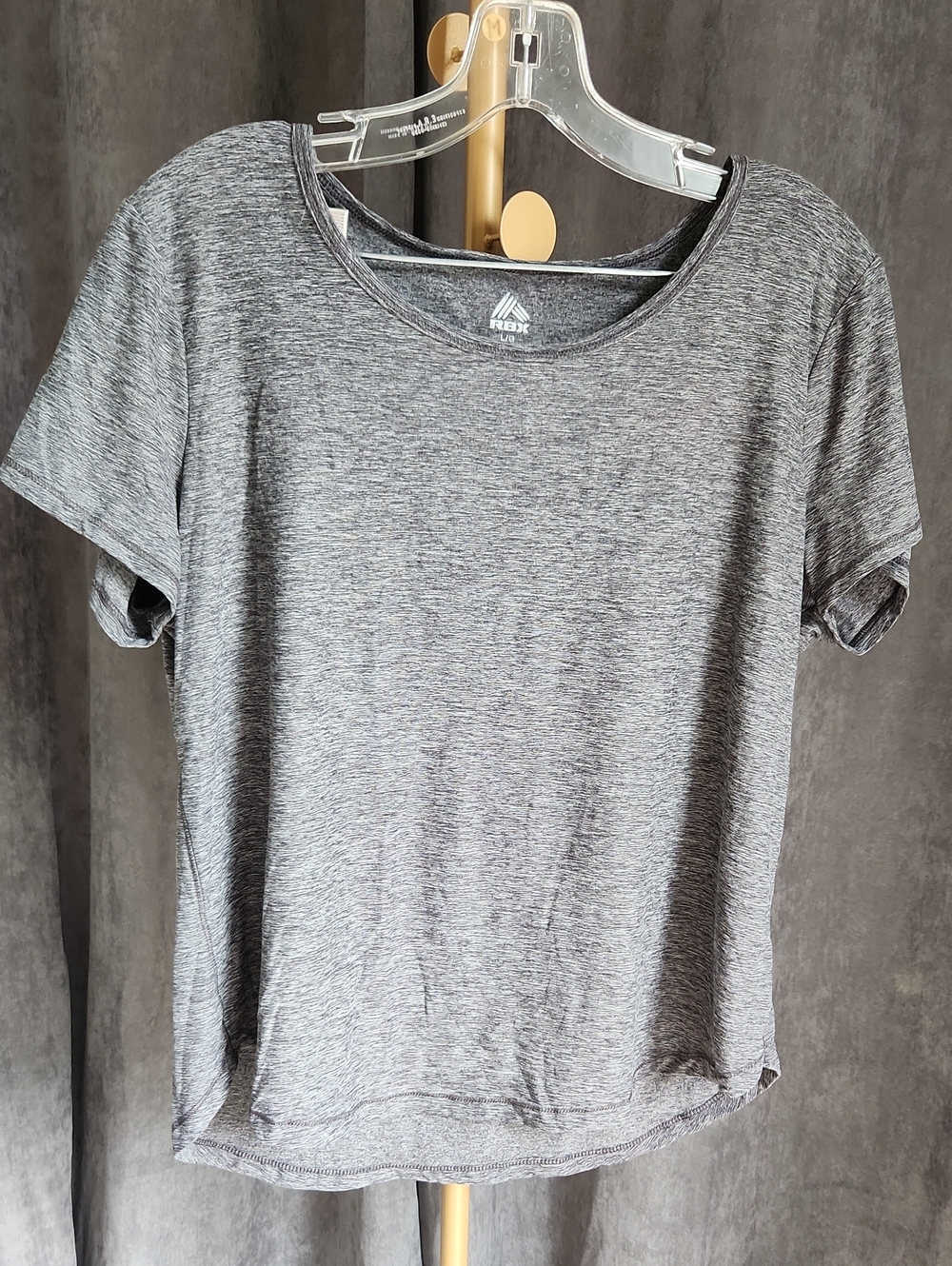 Reebok Grey Heather Short Sleeve Crew Neck Tee